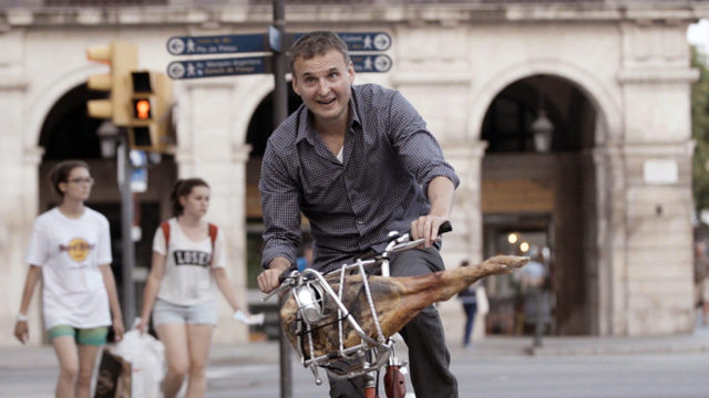 Phil Rosenthal, in a scene from the food series, "I'll Have What Phil's Having," in Barcelona.