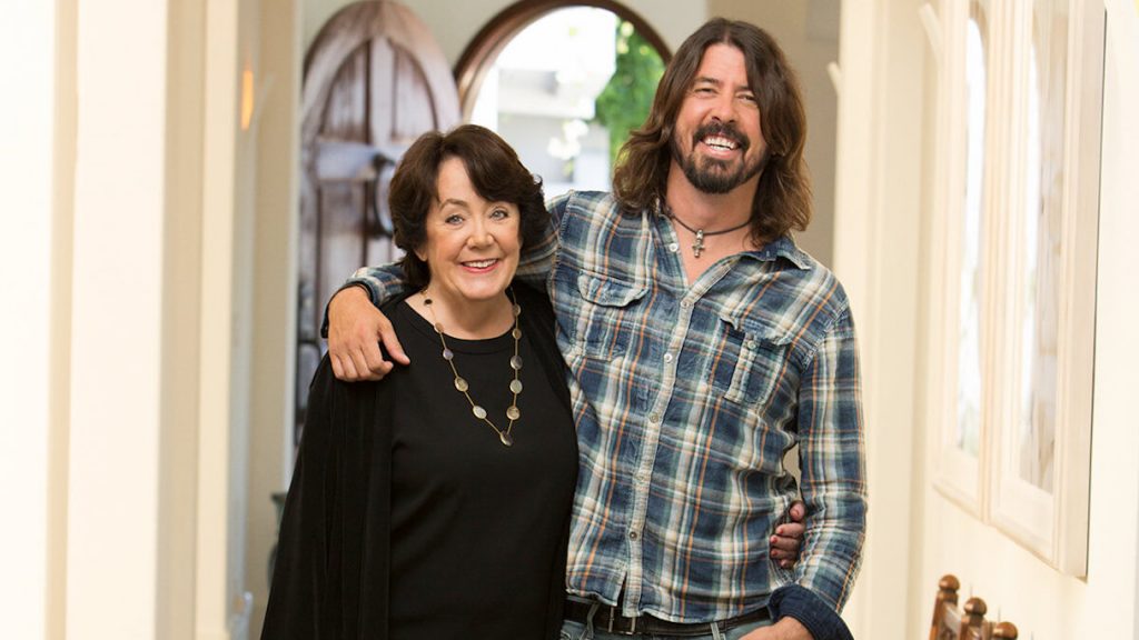 Virginia Hanlon Grohl and her son, Dave