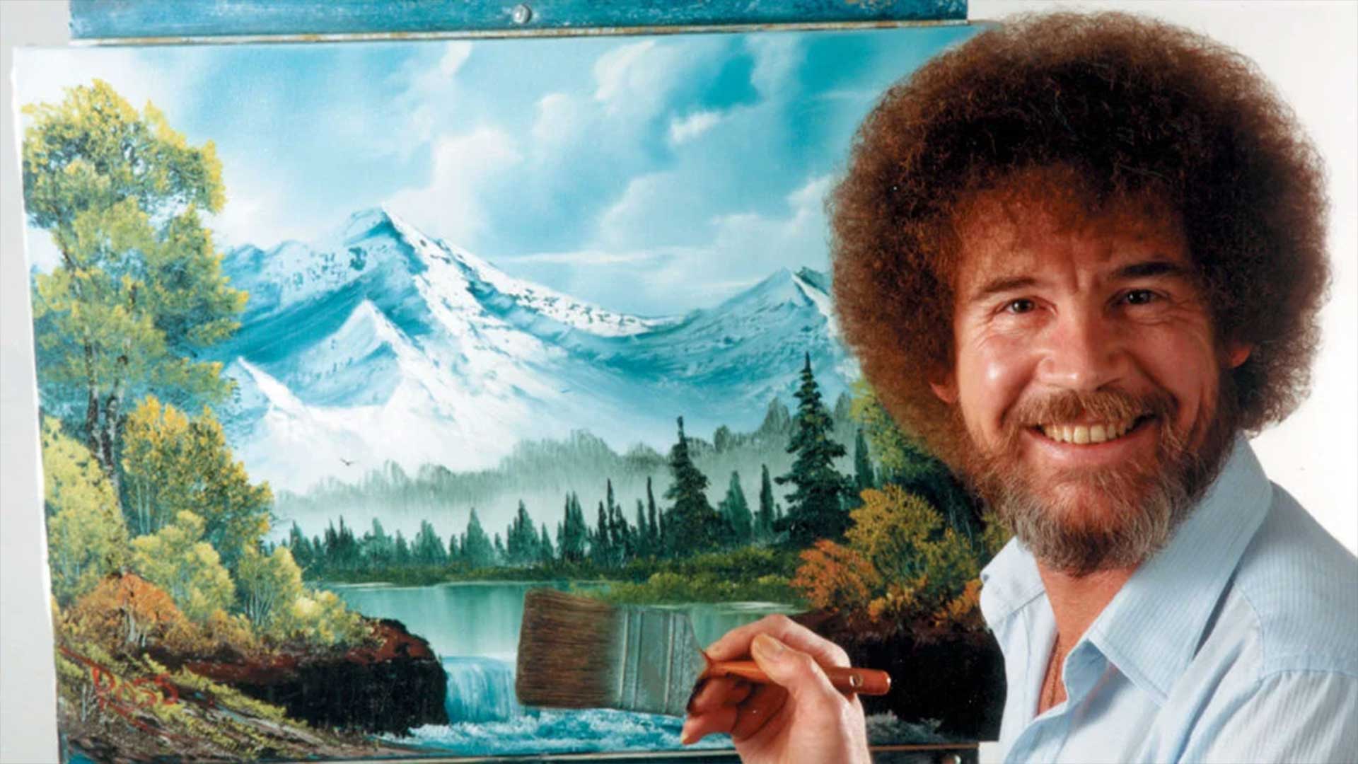 Bob Ross painting